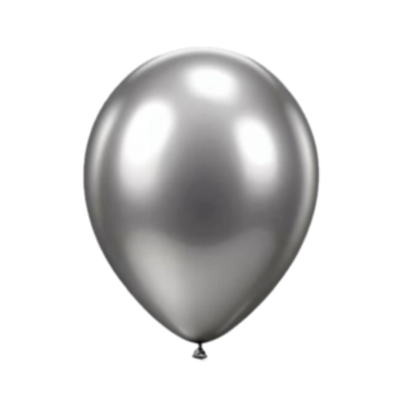 GLOBO No. 24 PLATEADO (METAL. PLATA) PAYASO (1 UND)