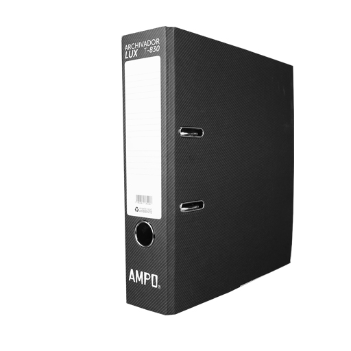 ARCHIVADOR AMPO T-830 LUX NEGRO