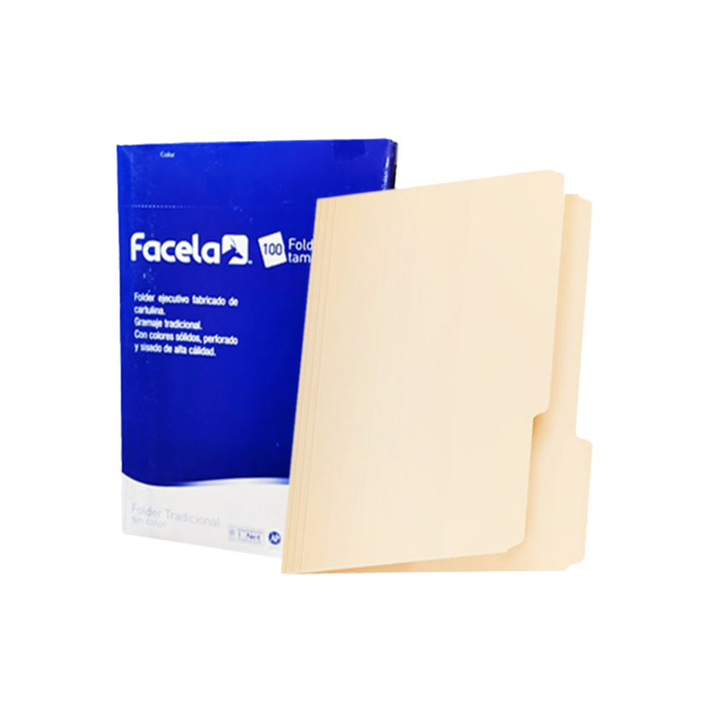 FOLDER MANILA FACELA T/CARTA (CJ 100)