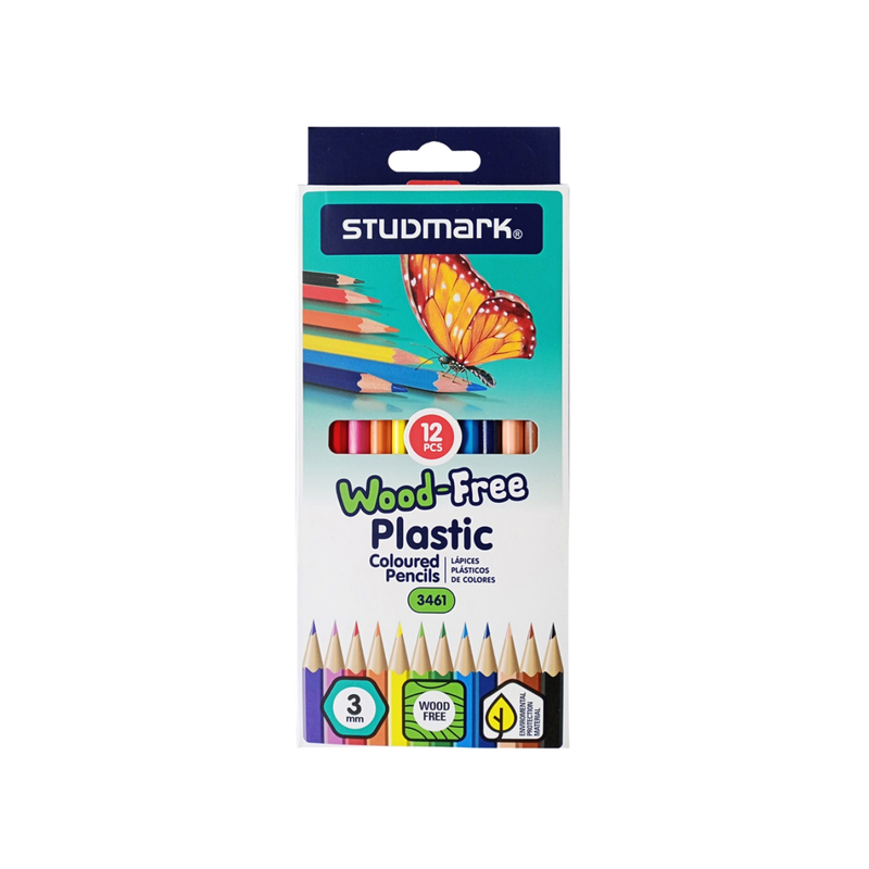 LAPICES PLASTICOS DE 12 COLORES STUDMARK (CJ 12)