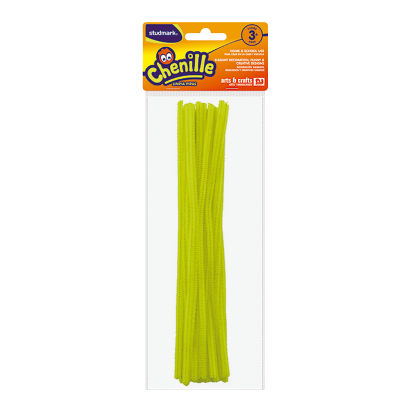 LIMPIA PIPA 6MM (40 PZS) AMARILLO CLARO