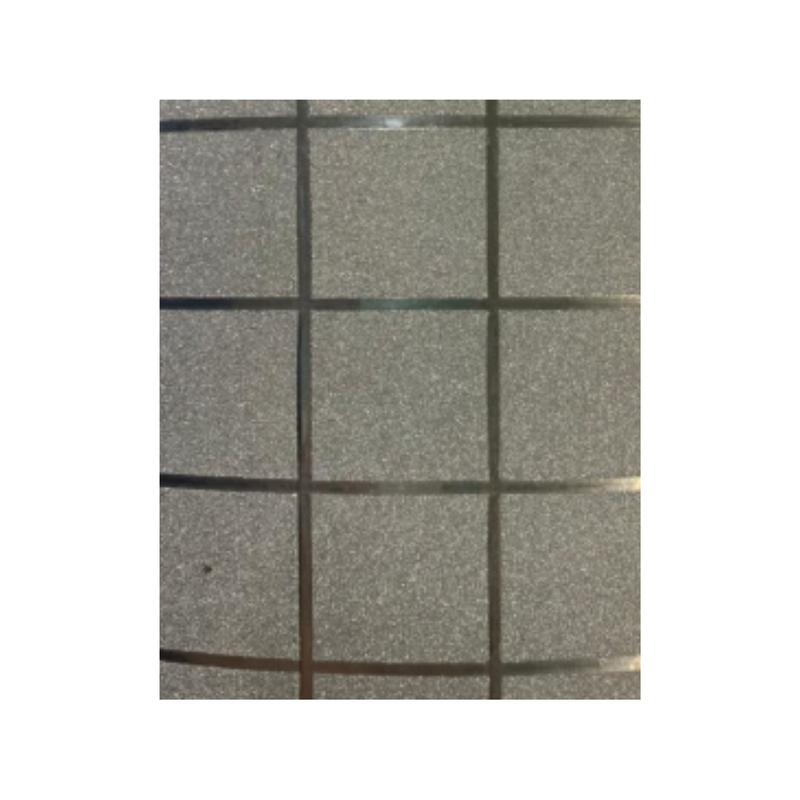 FOAM BRILLANTE T/CARTA CUADRADOS PLATEADOS 10H