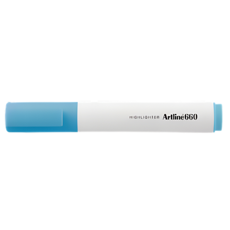 MARCADOR FOSFORESCENTE ARTLINE 660 CELESTE PASTEL