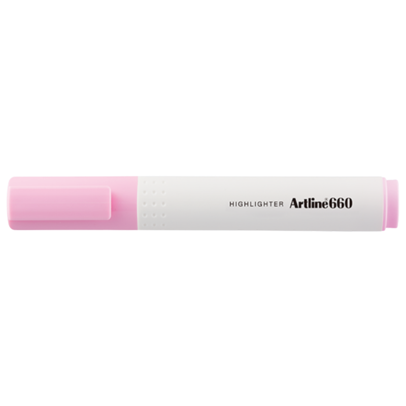 MARCADOR FOSFORESCENTE ARTLINE 660 ROSADO PASTEL