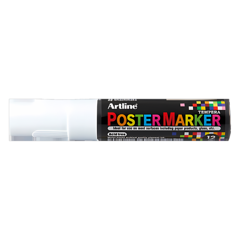 MARCADOR POSTERS ARTLINE PUNTA 30MM BLANCO