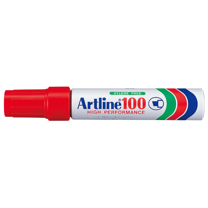 MARCADOR PERM. RECARG. BISELADO ARTLINE 100 ROJO