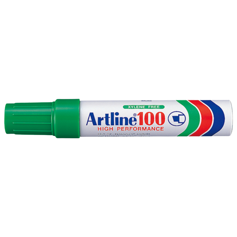 MARCADOR PERM. RECARG. BISELADO ARTLINE 100 VERDE