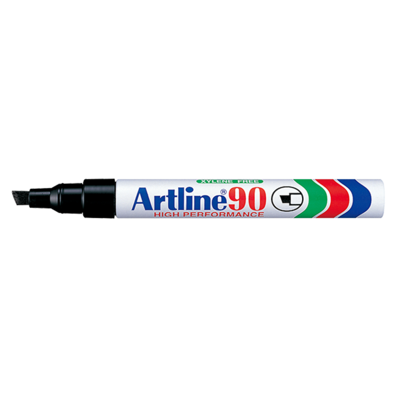 MARCADOR PERM. RECARG. BISELADO ARTLINE 90 NEGRO