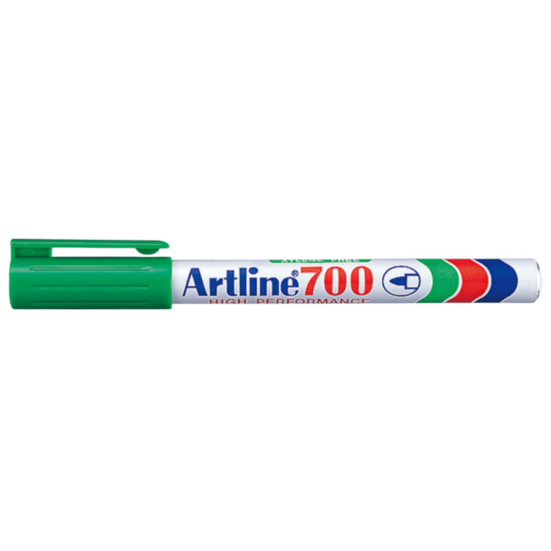 MARCADOR PERM.REC. BALA ARTLINE 700 VERDE 0.7mm