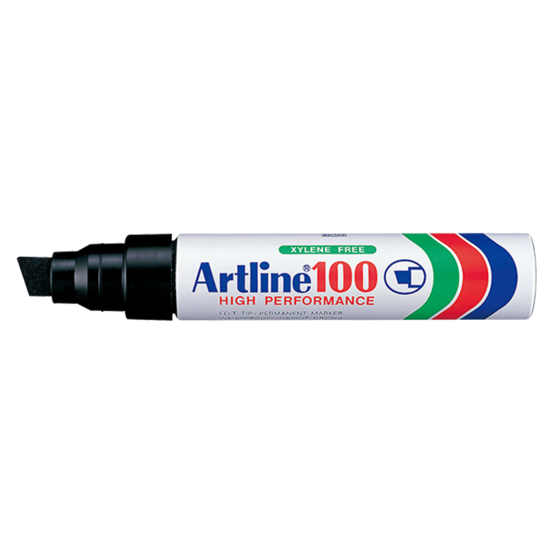 MARCADOR PERMANENTE RECARGABLE BISELADO ARTLINE JUMBO NEGRO