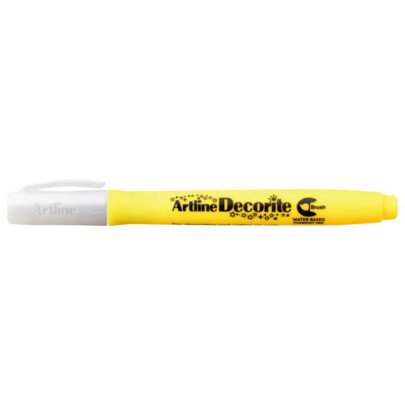 MARCADOR PTA. PINCEL DECORITE AMARILLO ARTLINE