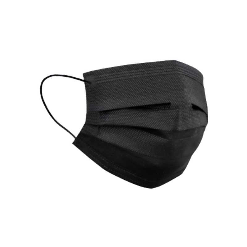 MASCARILLA BASICA NEGRA PAQ (50)