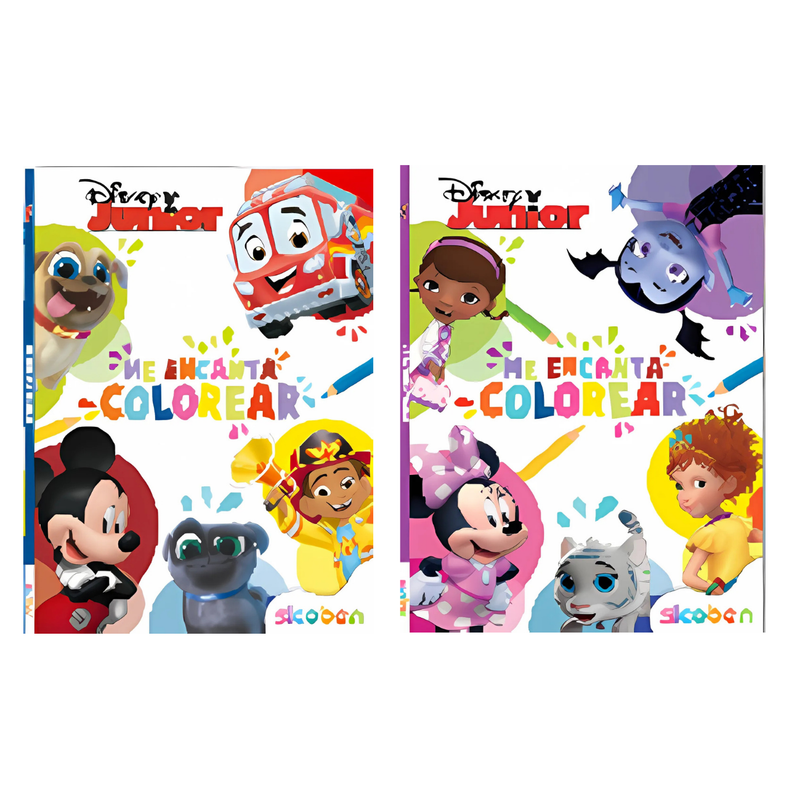 ME ENCANTA COLOREAR DISNEY JUNIOR/ LIBROS DE ACTIVIDADES -64 PAG SICOBEN