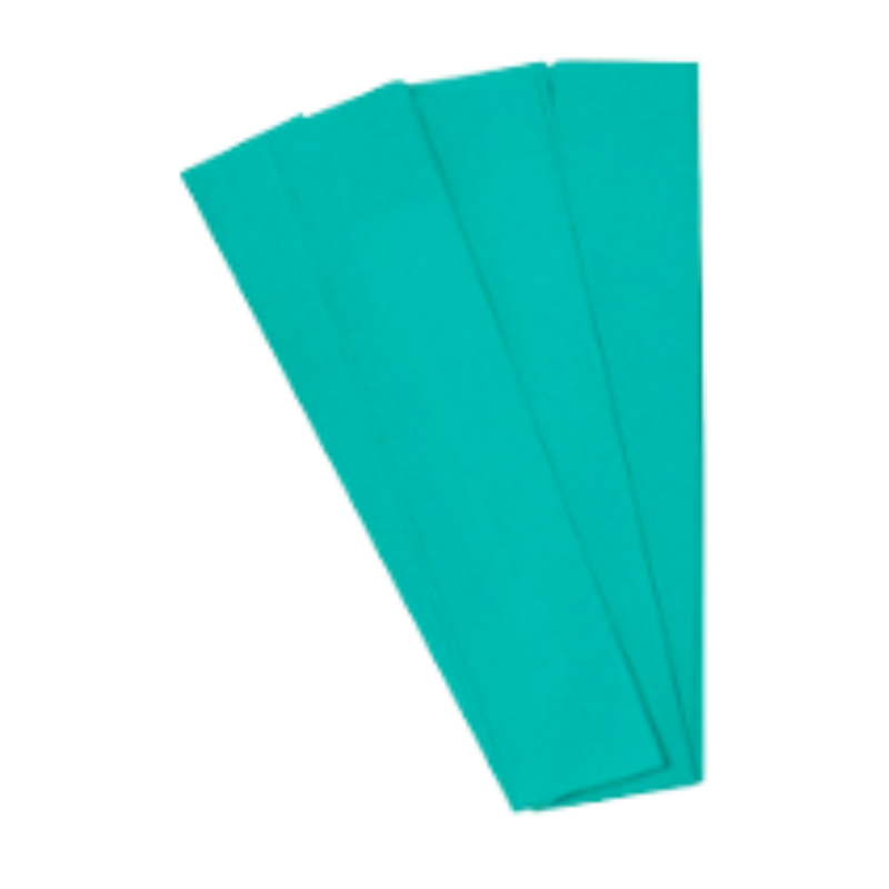 PAPEL CREPE TURQUESA 50 X 200cm (PAQ 10)