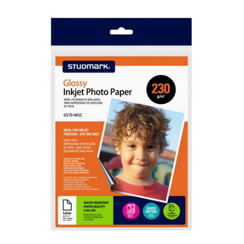 PAPEL FOTOGRAFICO T/C 230 BRILLANTE (20H)