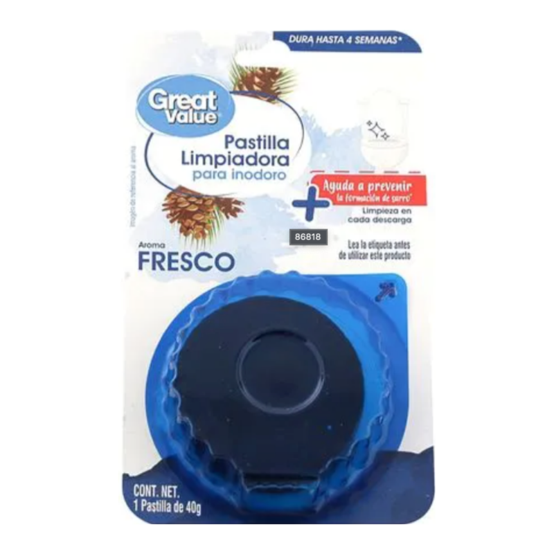 PASTILLA INODORO GREAT VALUE AZUL