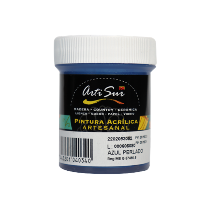 PINTURA ARTESANAL AZUL 30ML ARTISUR
