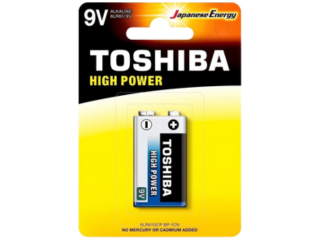 BATERIA 9V ALKALINA TOSHIBA BL 1 (120)