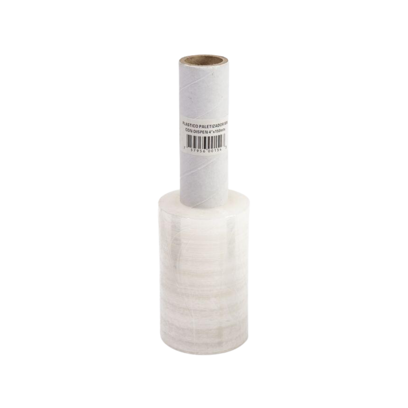 PLASTICO PALETIZAR 4" X 150M C/ AGARRADERA