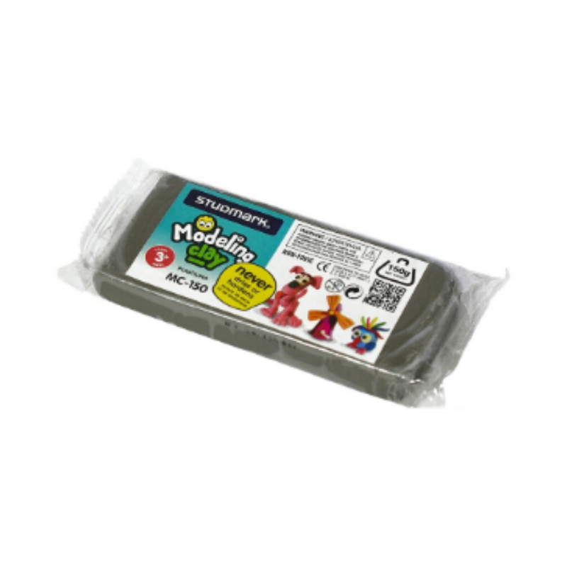PLASTILINA BARRA 150G GRIS STUDMARK