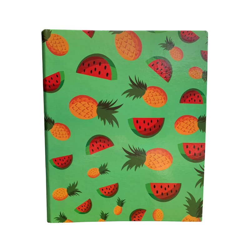 PORTAFOLIO TAPA DURA 3 ANILLOS PIÑA SANDIA