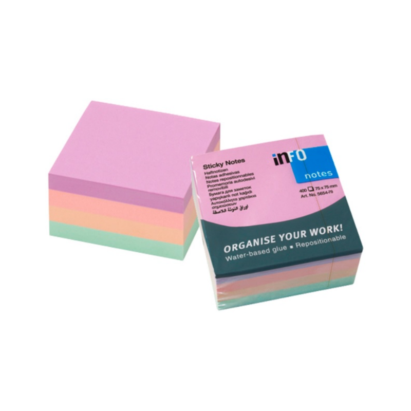 BLOCK QUITA Y PON 3" X 3" HARMONY 400H