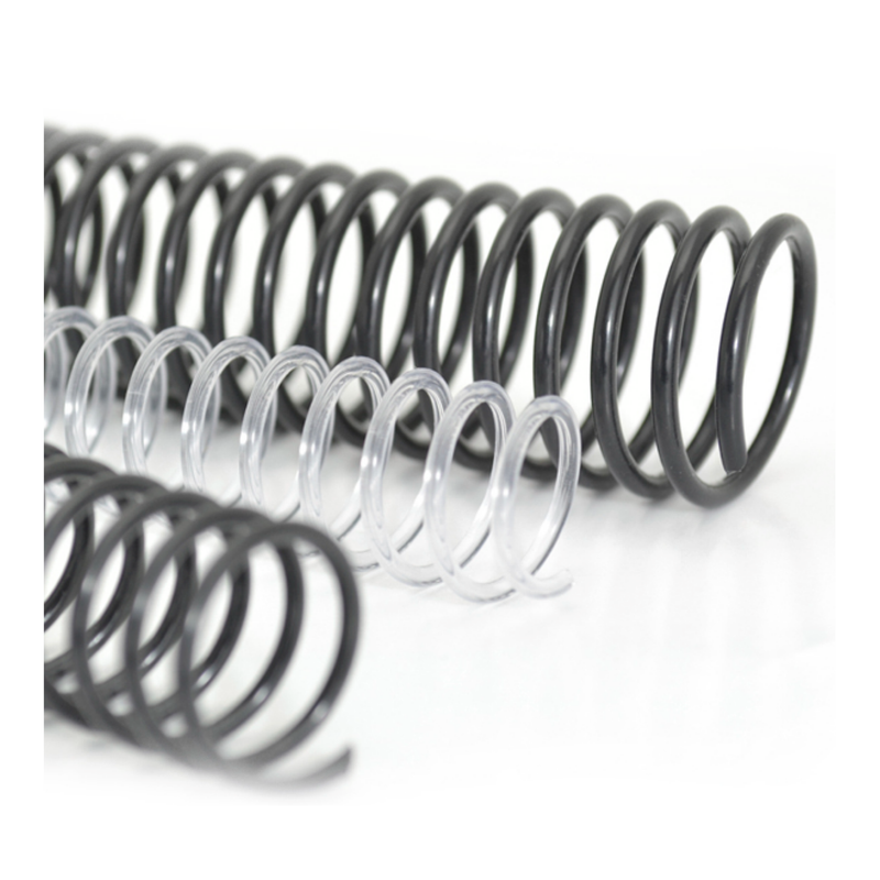 RESORTE ESPIRAL PLAST. 1/4 TRANSP 6MM 100