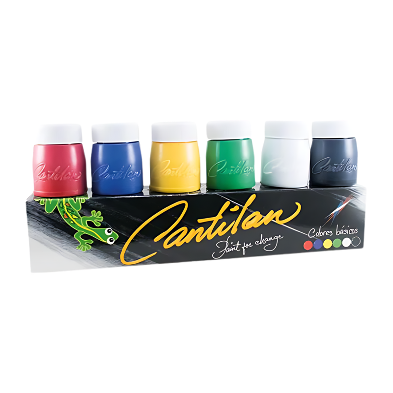 TEMPERA CANTILAN COLORES NEON X6