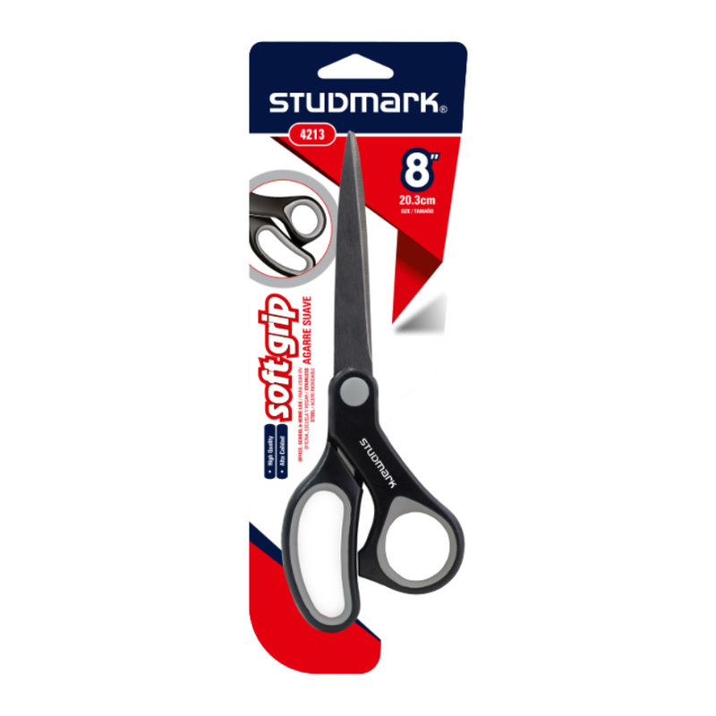 TIJERA 8."(20.32CM) C/MANGO PLAS HULE