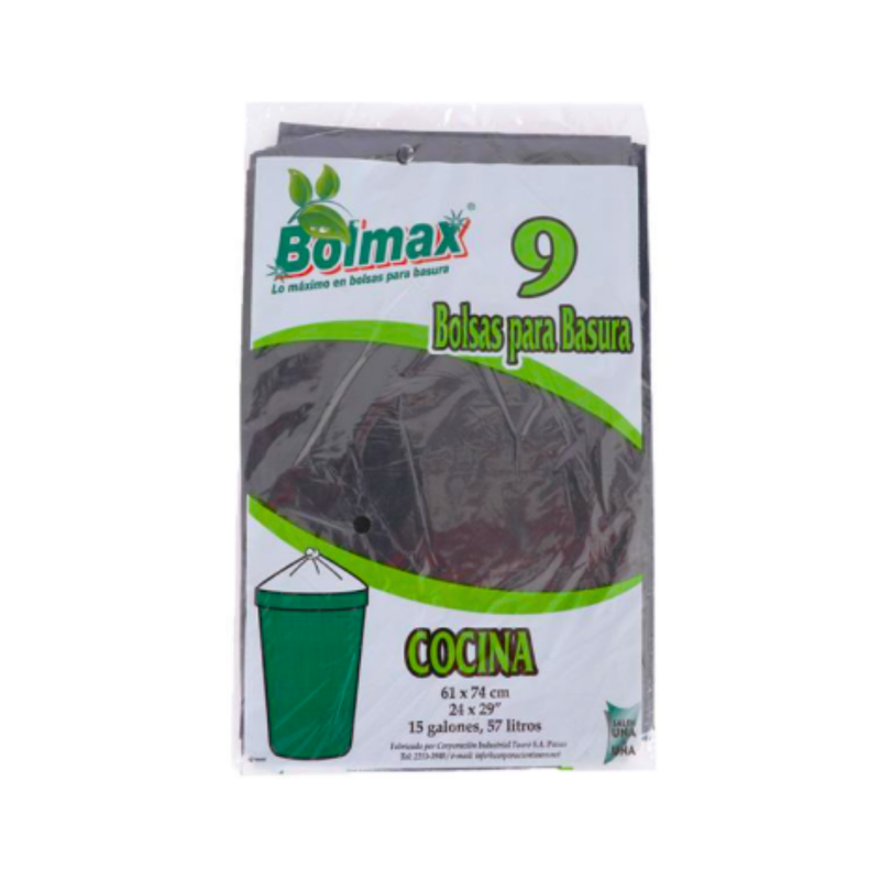 BOLMAX BOLSA BASURA GRANDE 9UNDS