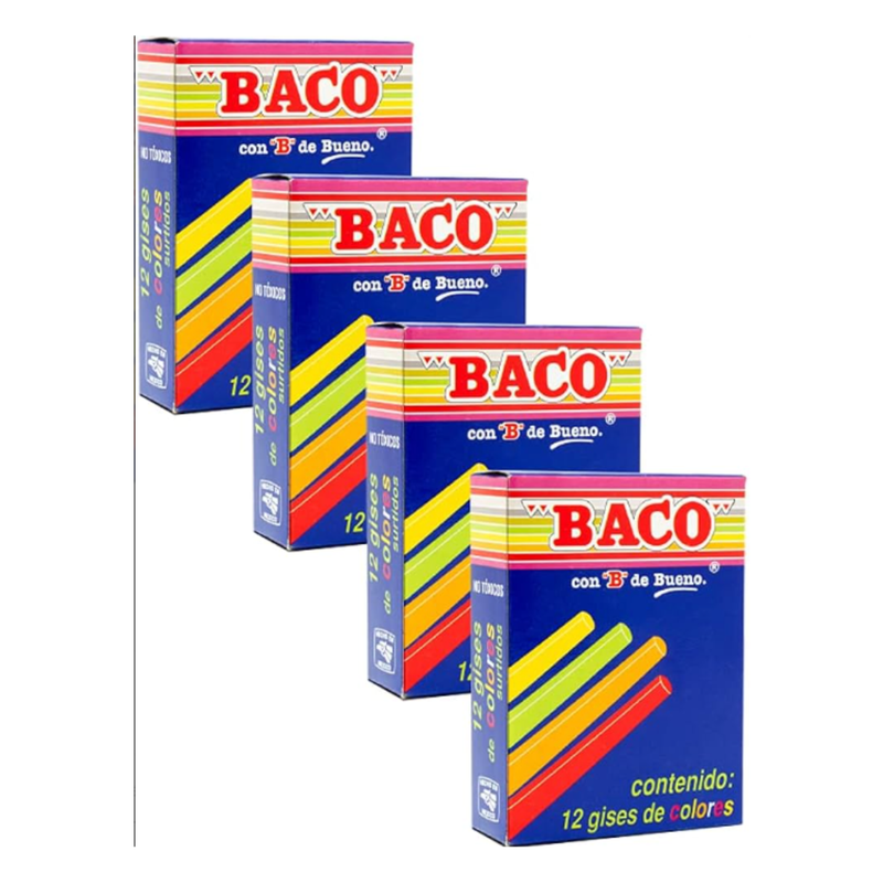 TIZA COLORES BACO (CJ 12)