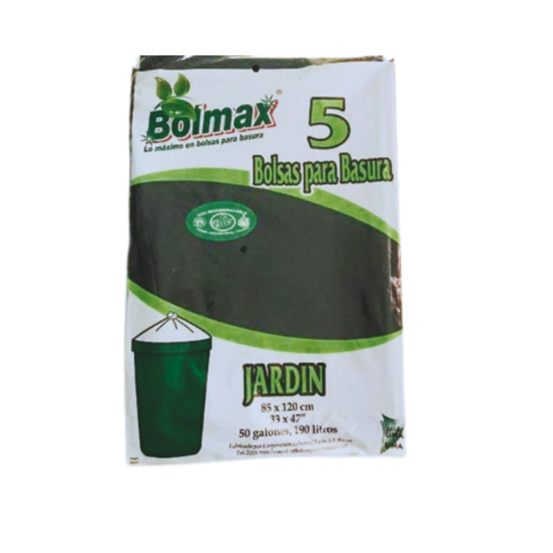 BOLMAX BOLSA BASURA JARDIN 5UNDS