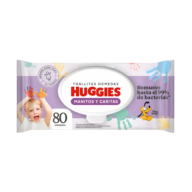 TOALLITAS HUMEDAS HUGGIES TRIPLE ABSORBENTE X 8 80 UNIDADES