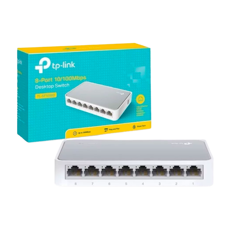 TP-LINK TL-SF1008D 8-PORT 10/100MBPS DESKTOP SWITCH UNIDAD
