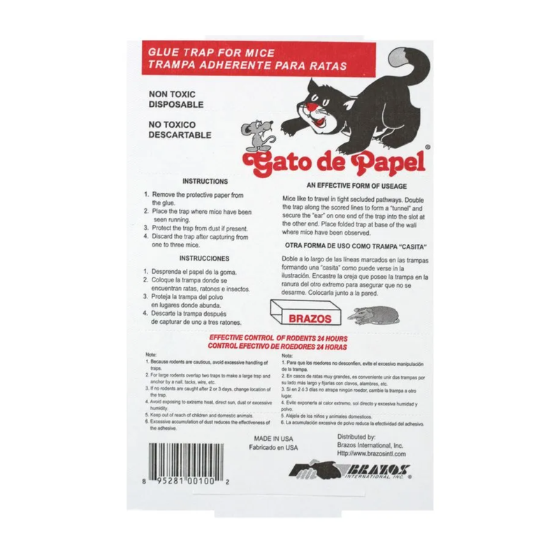 TRAMPA ADHERENTE PAPEL GATO 1 UNIDAD