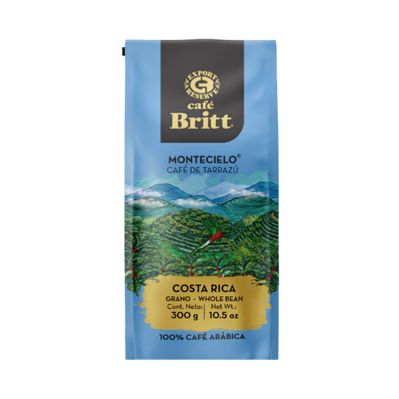 CAFE BRITT MONTECILLO TARRAZU GRANO BOLSA 300G