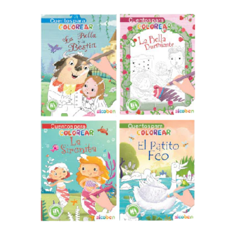 CUENTOS CLASICOS PARA COLOREAR SICOBEN