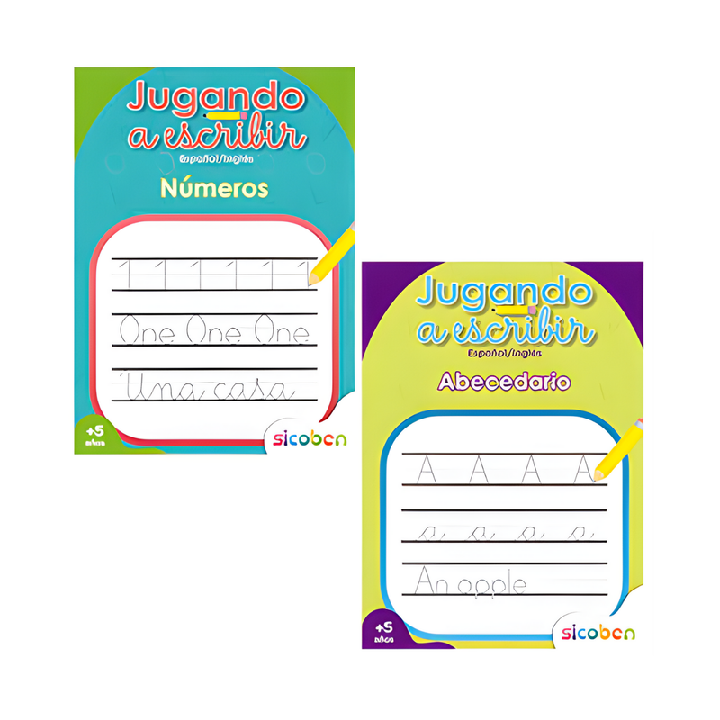 JUGANDO A ESCRIBIR COLOREAR/ACTIVIDADES 48PAG T/BLANDA BLANCO Y NEGRO SICOBEN