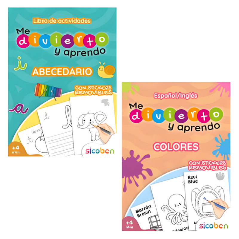 ME DIVIERTO Y APRENDO STICDKERS Y ACTIVIDADES PARA COLOREAR SICOBEN