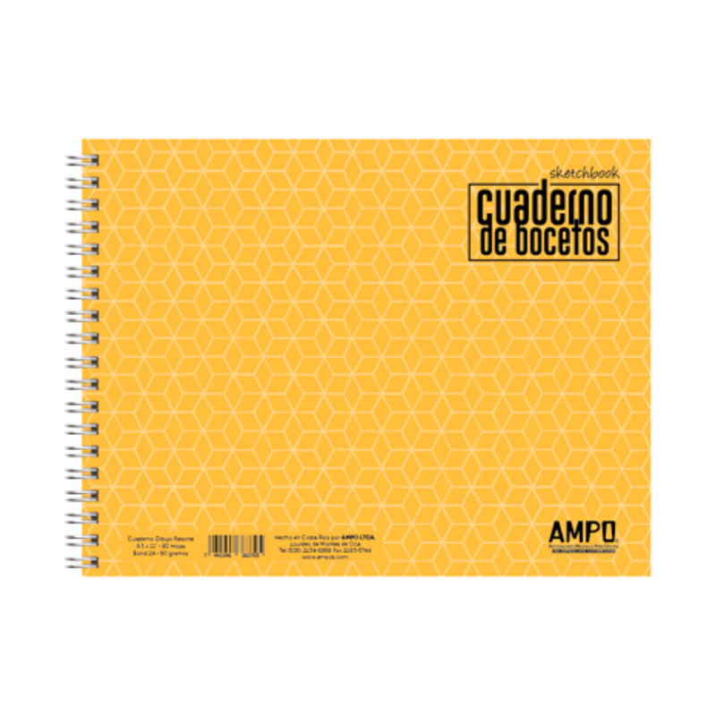 CUADERNO DE BOCETOS T/CARTA 50H