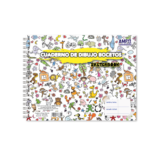 CUADERNO DE DIBUJO 40H BOND 20 AMPO T/CARTA