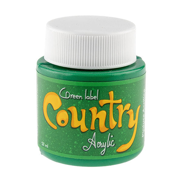 PINTURA COUNTRY 27ML #121 VERDE FESTIVO