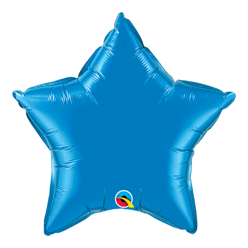 GLOBO No. 20 METAL. ESTRELLA CHROME AZUL QUAL. UNIDAD