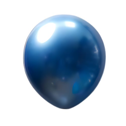 GLOBO No. 12  CHROME AZUL CELETEX (50 UDS)