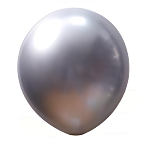 GLOBO No. 12  CHROME PLATEADO CELETEX (50 UDS)