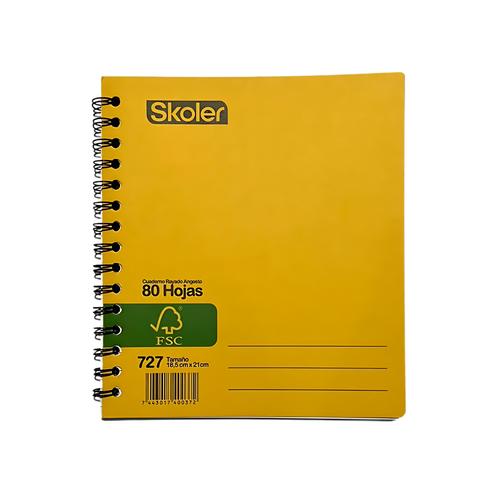 CUADERNO KRAFT PEQ SKOLER MEDIA CARTA (86 UNIDADES)