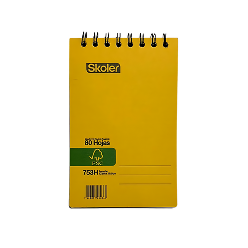 CUADERNO KRAFT SKOLER 753 HORIZONTAL 80H