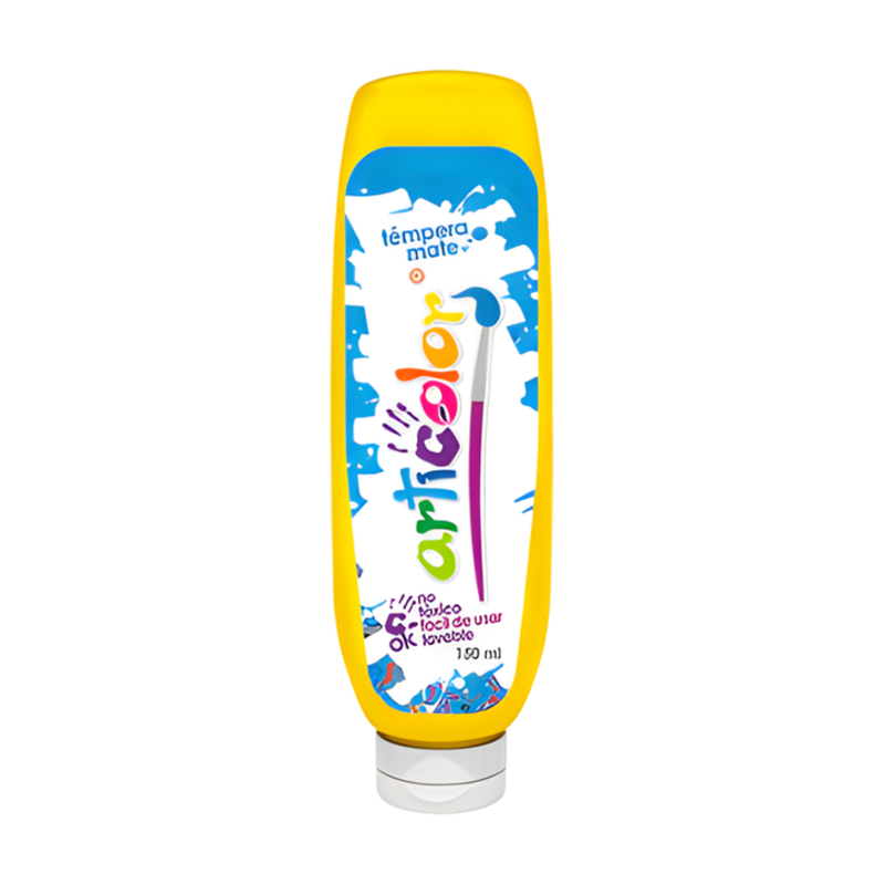 TEMPERA ARTICOLOR MATE BOTELLA AMARILLA 150ML UNIDAD 