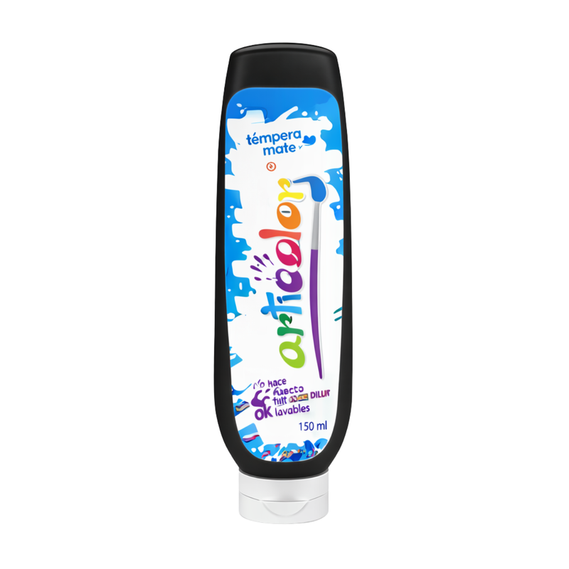 TEMPERA ARTICOLOR MATE BOTELLA NEGRA 150ML UNIDAD 
