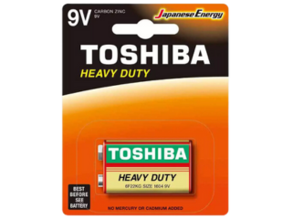 BATERIA TOSHIBA  9V HEAVY DUTY CARBON BL 1 (50)